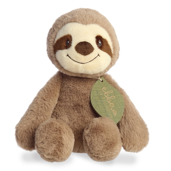 ebba - Large Brown Eco Ebba - 12.5" Silas Sloth - Eco-Friendly Baby Stuffed Animal