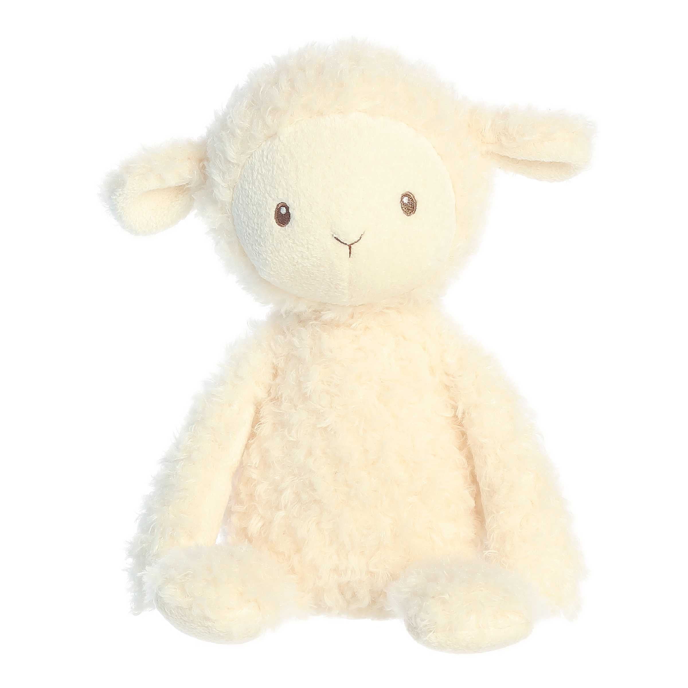 ebba - Large White Cherub Lamb - 13" Lamb - Playful Baby Stuffed Animal