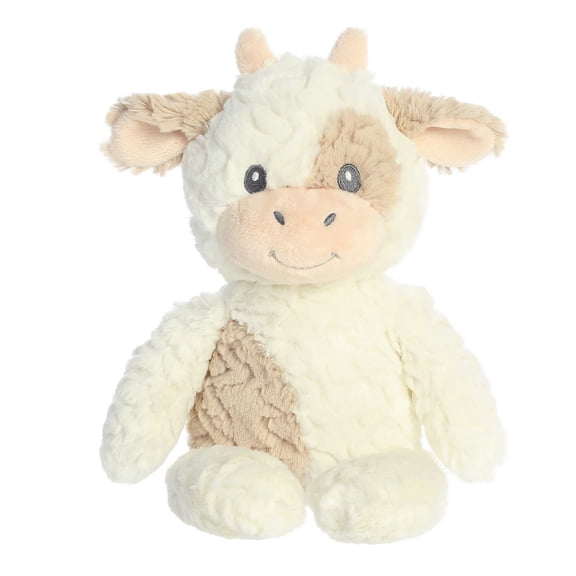 ebba - Large White Huggy Collection - 13" Clover Cow - Adorable Baby Stuffed Animal