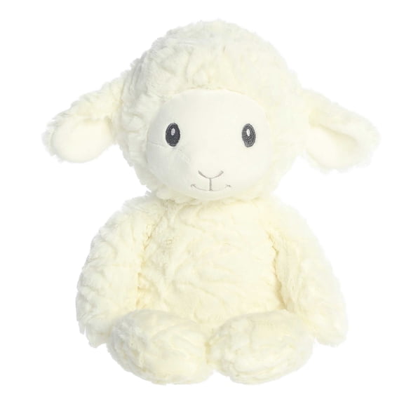 ebba - Large White Huggy Collection - 13" Leah Lamb - Adorable Baby Stuffed Animal