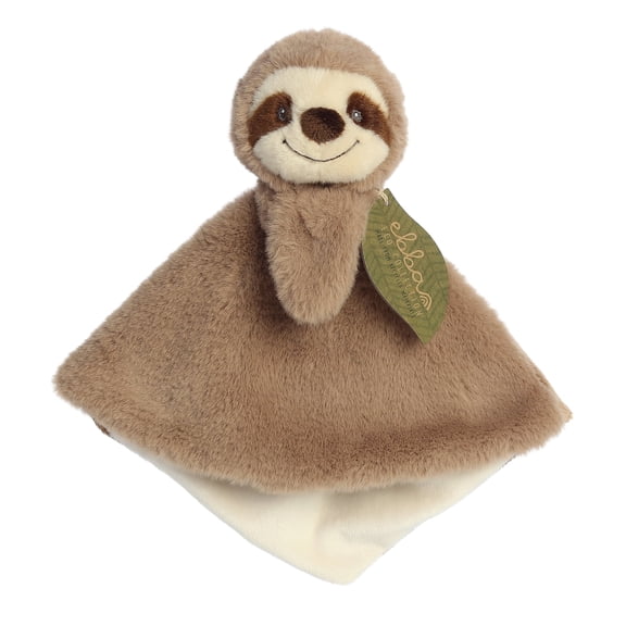 ebba - Medium Brown Eco ebba - 12" Silas Sloth Luvster - Eco-Friendly Baby Stuffed Animal