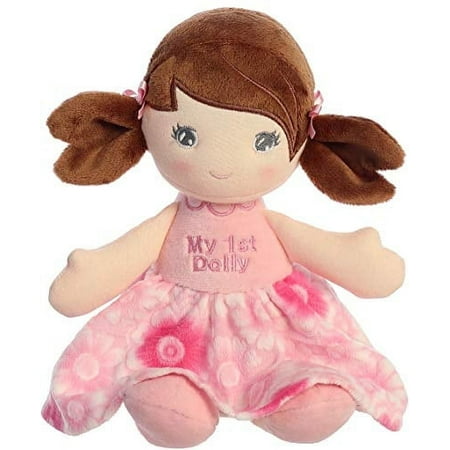 ebba - Medium Brunette Dolls - 12" My First Dolly - Elegant Baby Stuffed Doll