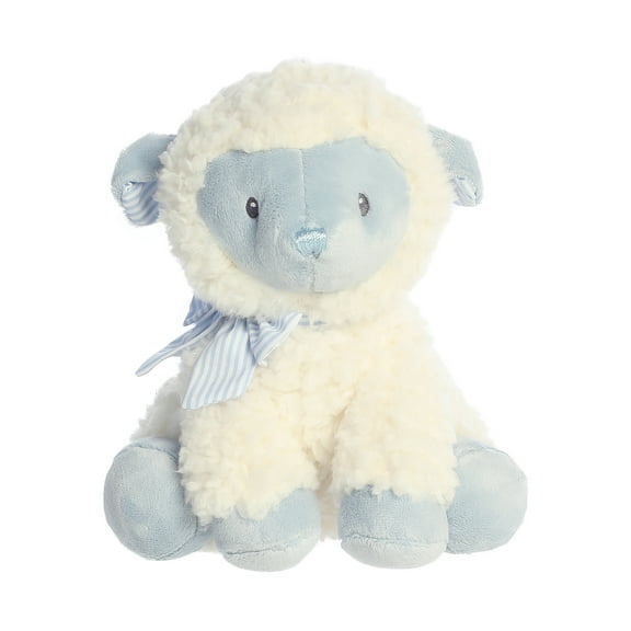 ebba - Small Blue Blessing Lamb - 9" Boy Lamb - Playful Baby Stuffed Animal