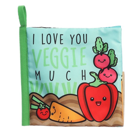 ebba - Small Multicolor Story Pals - 7" I Love You Veggie Much - Engaging Baby Stuffed Animal
