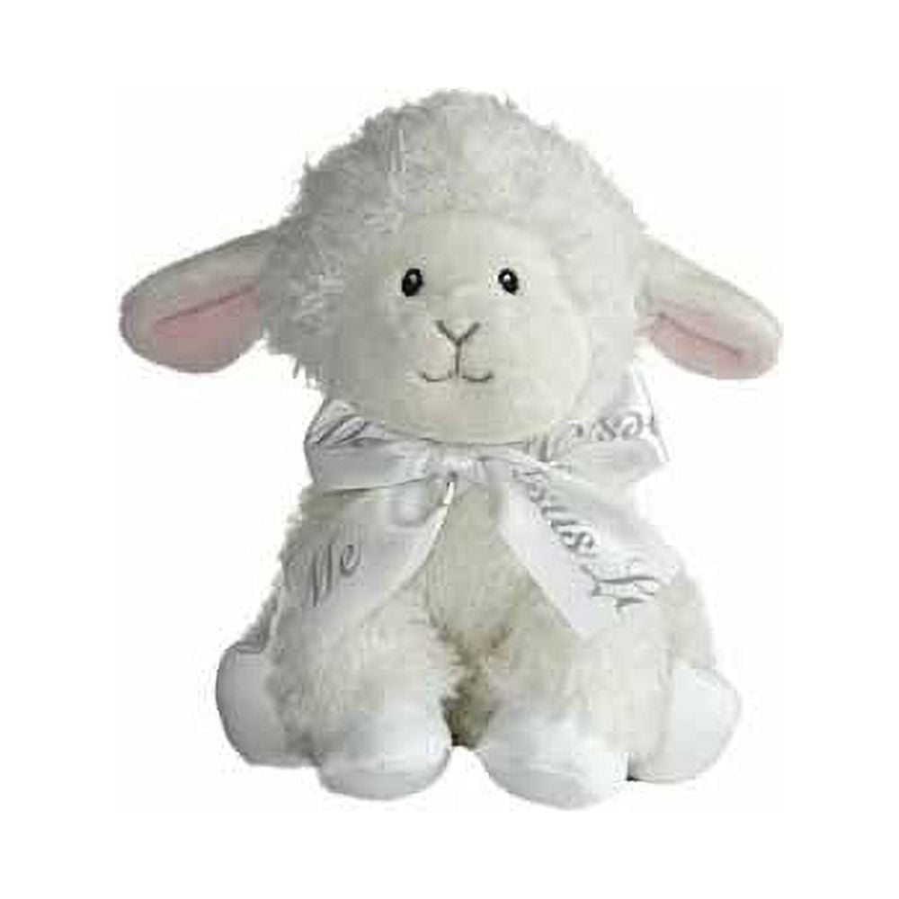 ebba - Small White Blessing Lamb - 8" Blessings Lamb - Playful Baby ...