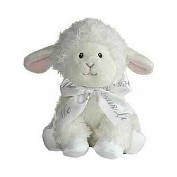 ebba - Small White Blessing Lamb - 8" Blessings Lamb - Playful Baby Stuffed Animal