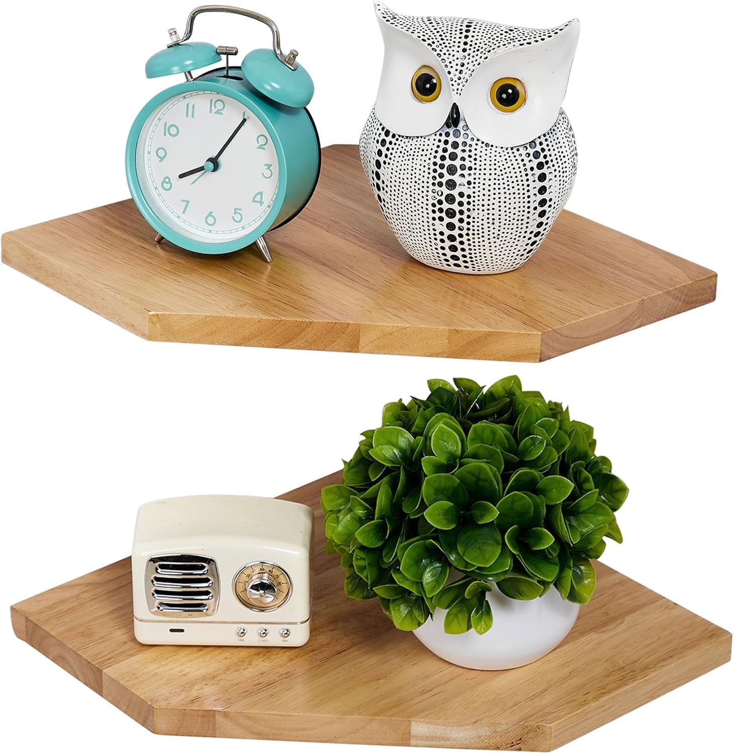 ebyiybnio Corner Wall Shelves Corner Floating Shelves Solid Oak Wood