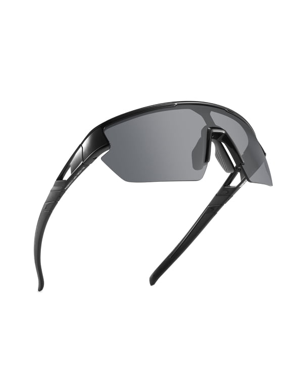 TR90 Mirrored Sports Sunglasses UV400 Protective Cycling Glasses Non-Slip Rubber Running Eyewear for Men Women Model PN26002