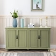 thumbnail image 1 of eclife Kitchen Sideboard Coffee Bar Cabinet Accent Storage Cabinet Green, 1 of 5