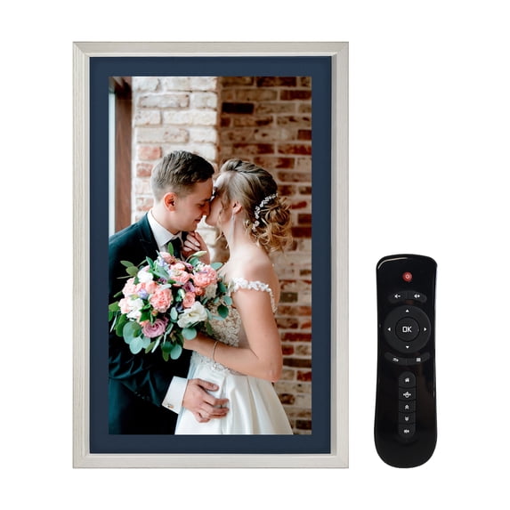 eco4life CPF2210 21.5" LCD Digital Photo Frame , White