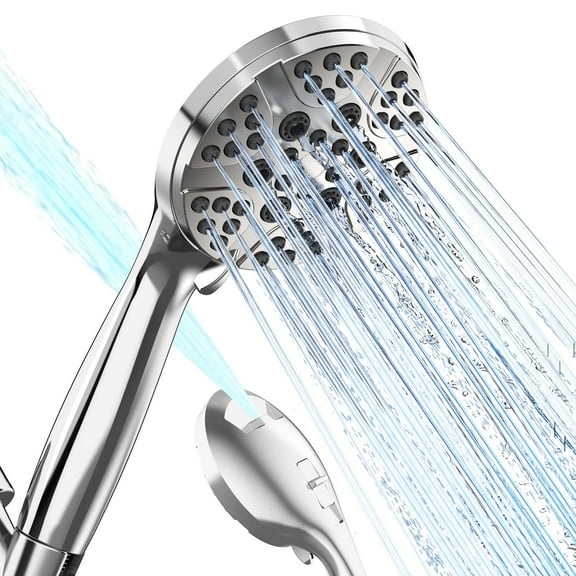 eco4life Micro-Nano Foam Shower Head, 5 Water Modes & High Pressure & Built-in High-Performance Filter