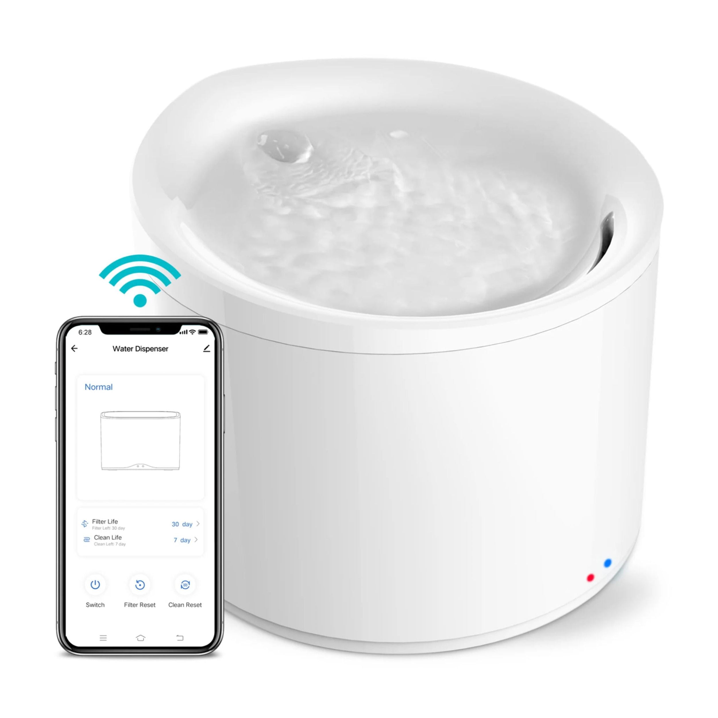 Smart Medium Pet Water Fountain with Multilayer Filtration