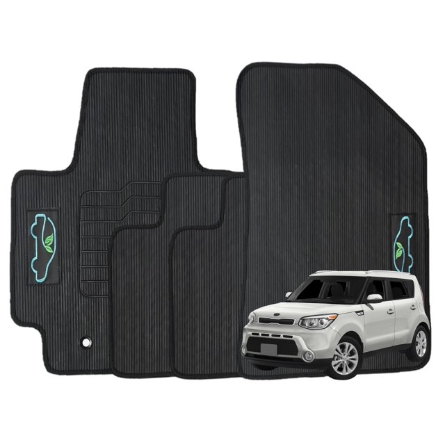 All Weather Floor Mats Custom Fit For 2014 to 2019 Kia Soul
