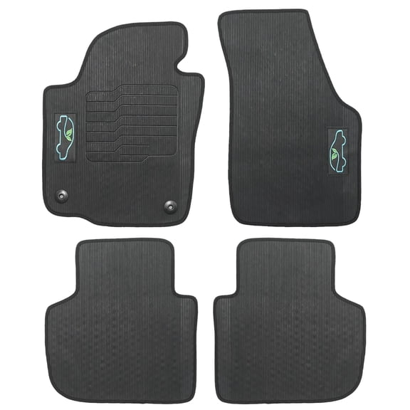 ecoMats All Weather Floor Mats Custom Fit For 2020 to 2023 Volkswagen Passat with Safety Locks