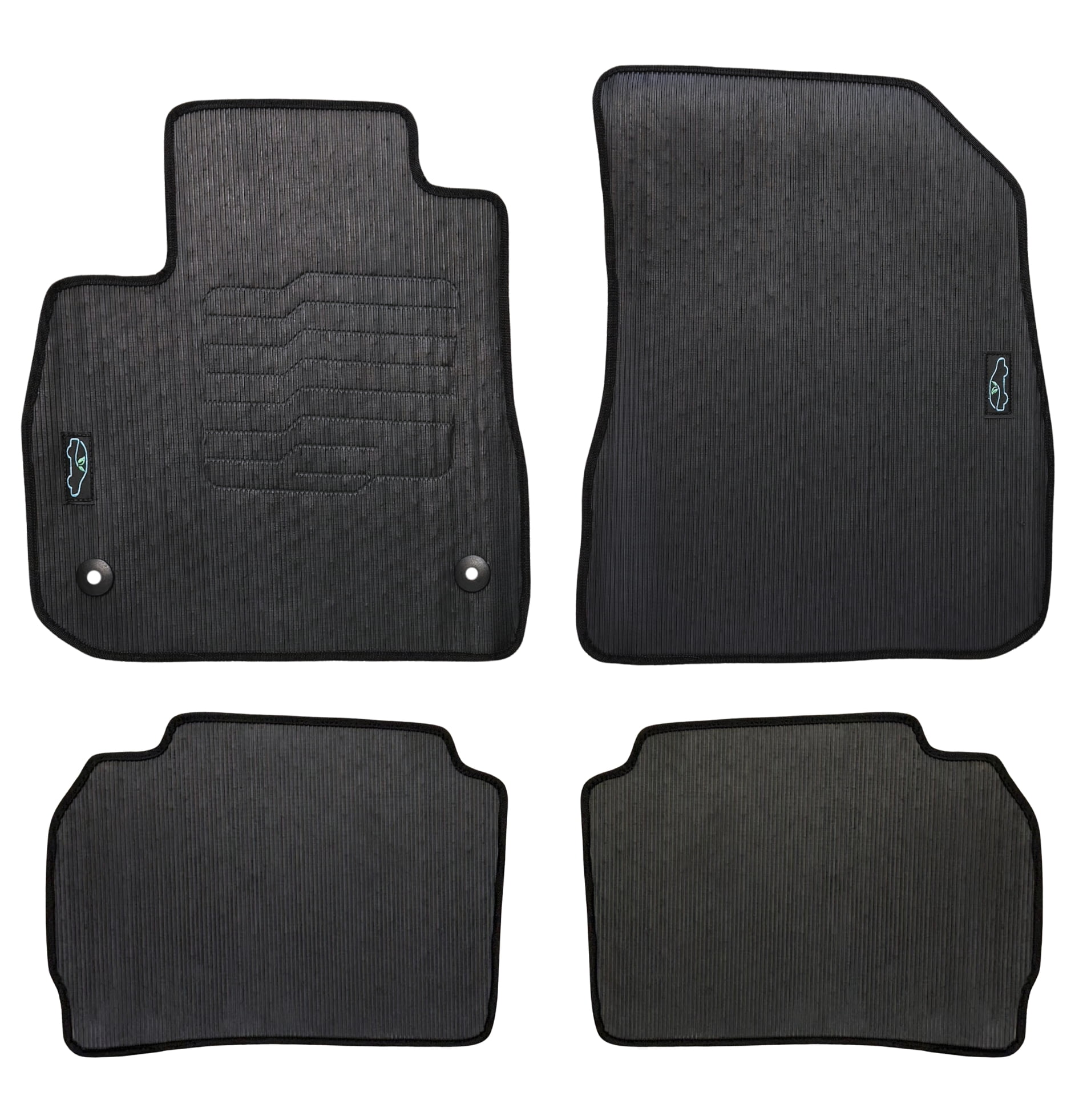 ecoMats All Weather Floor Mats Fit for 2016 to 2025 Chevrolet Malibu, Front and Rear Set