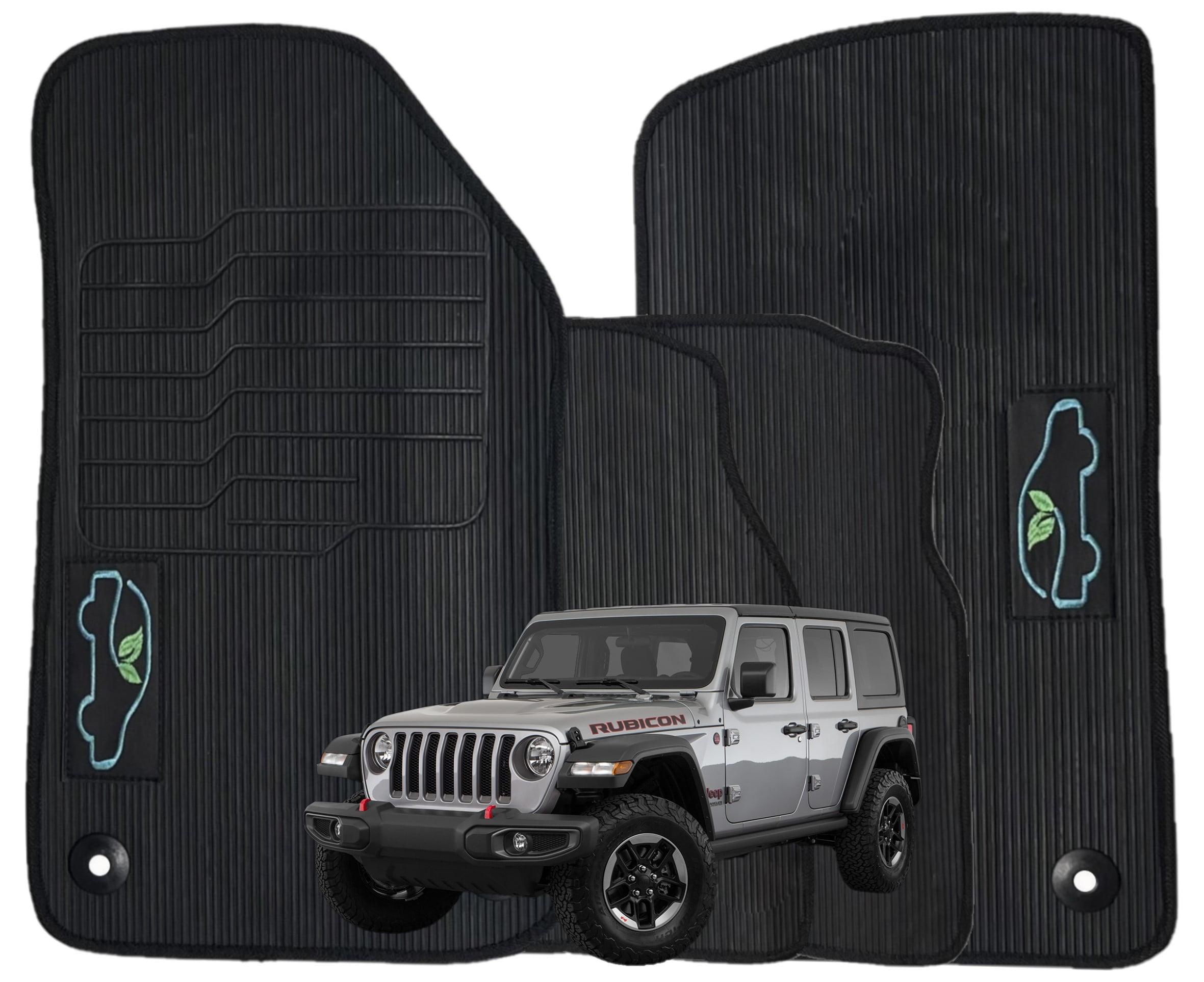 Jeep wrangler 4 2024 door floor mats