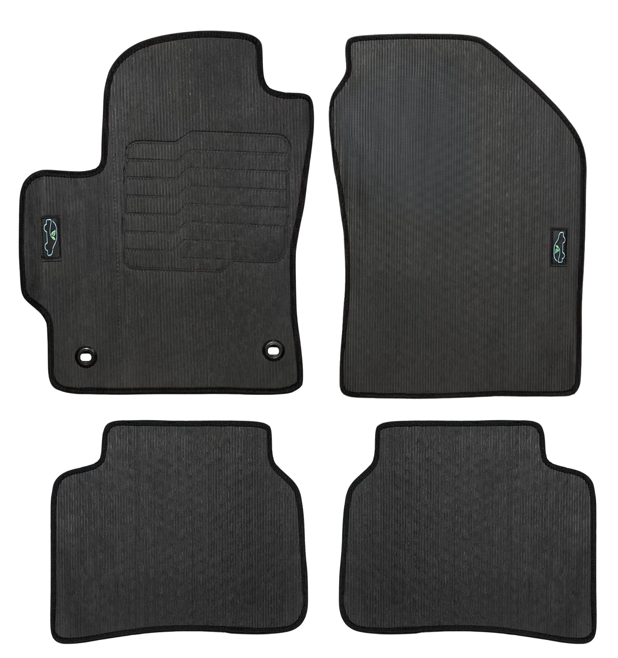 ecoMats All Weather Floor Mats for 2020 to 2025 Toyota Corolla, Front and Rear, Odorless, Corolla