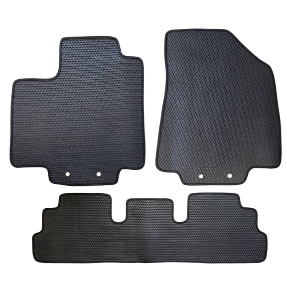 ecoMats All Weather Floor Mats for 2022 to 2026 Nissan Pathfinder, Front and Rear Set, with Driver Safety Locks, Odorless