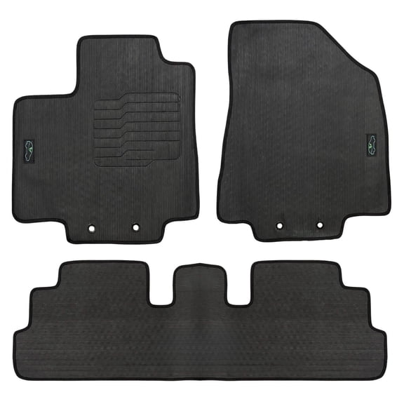 ecoMats All Weather Floor Mats for 2022 to 2026 Nissan Pathfinder, Front and Rear Set, with Driver Safety Locks, Odorless