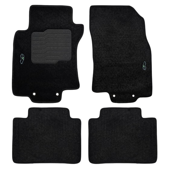 ecoMats Carpet Floor Mats Custom Fit for 2014 2015 2016 2017 2018 2019 Nissan Rogue Front and Rear Row Perfect Fit (Does not Fit Rogue Sport)