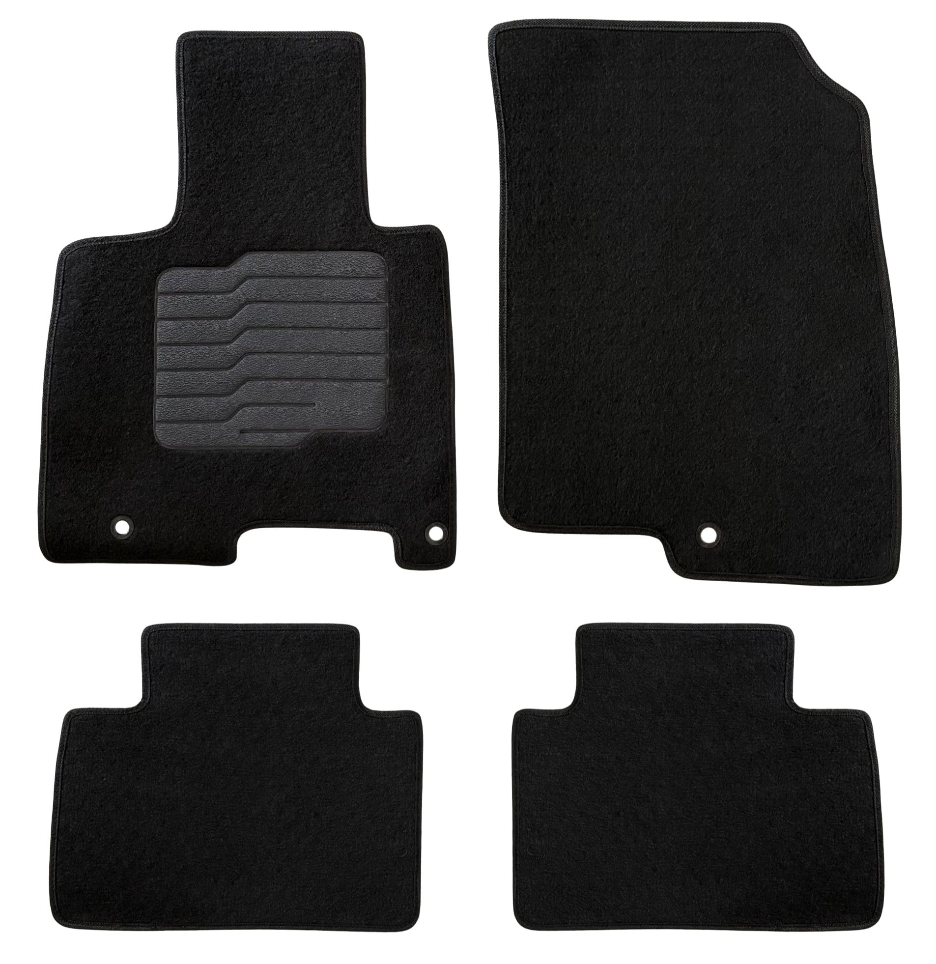 Carpet Floor Mats Fit for 2022 to 2026 Hyundai Tucson, Front and Rear, Black - ecoMats