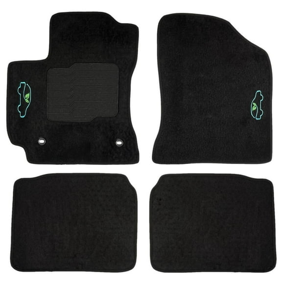 ecoMats Custom Fit Carpet Floor Mats for 2014 to 2019 Toyota Corolla with Anti Slip Heel Pad