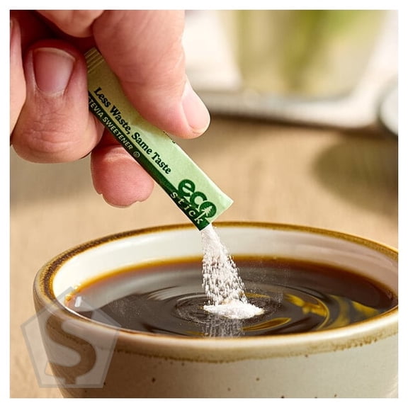 ecoStick Green Stevia Sugar Substitute Packet 0.5 Gram - 2,000/Case