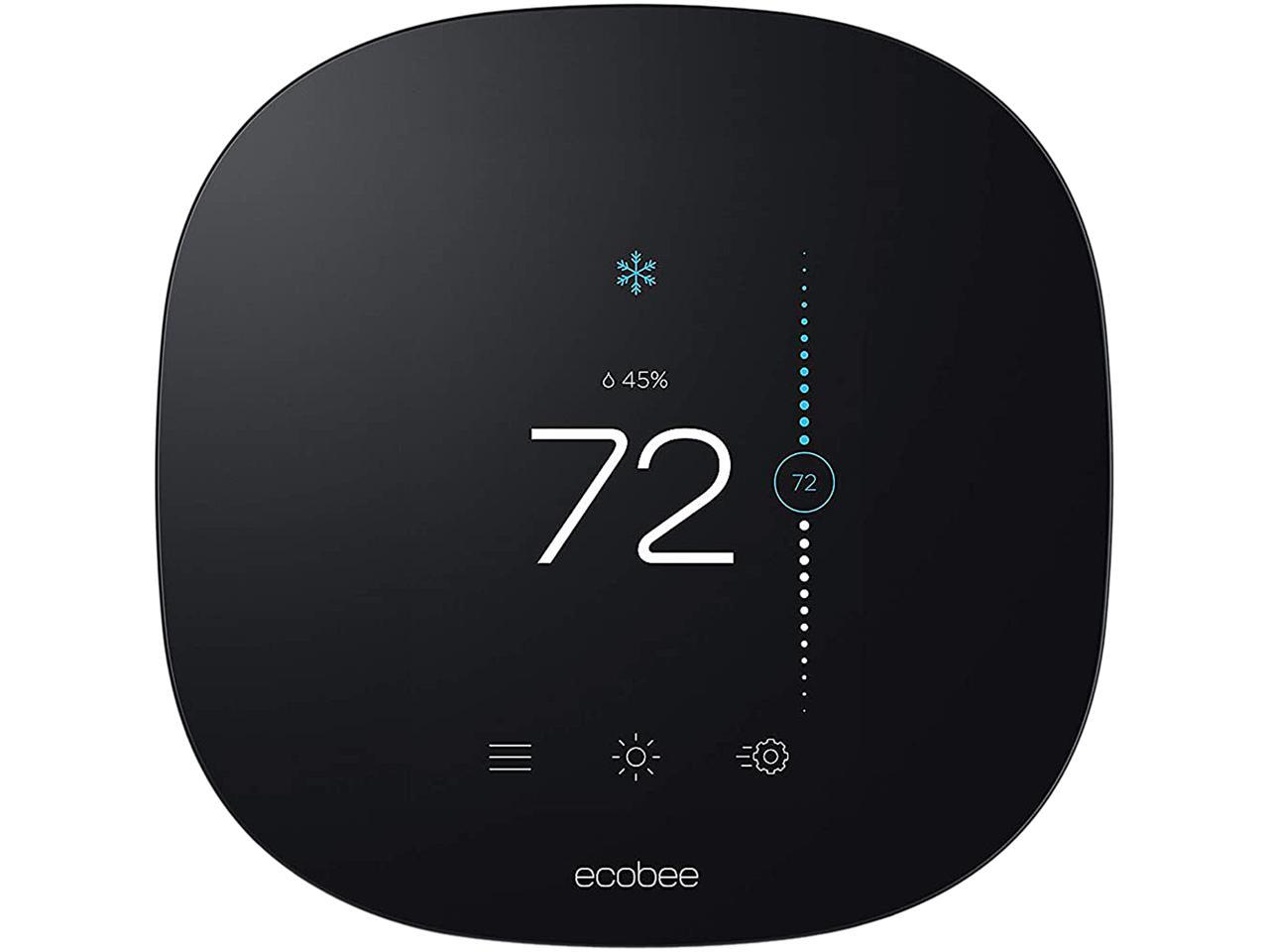 ecobee Lite SmartThermostat, Black, EB-STATE3LT-02 3 lite - 7 Day Programmable Smart Thermostat W/Touchscreen - image 1 of 7