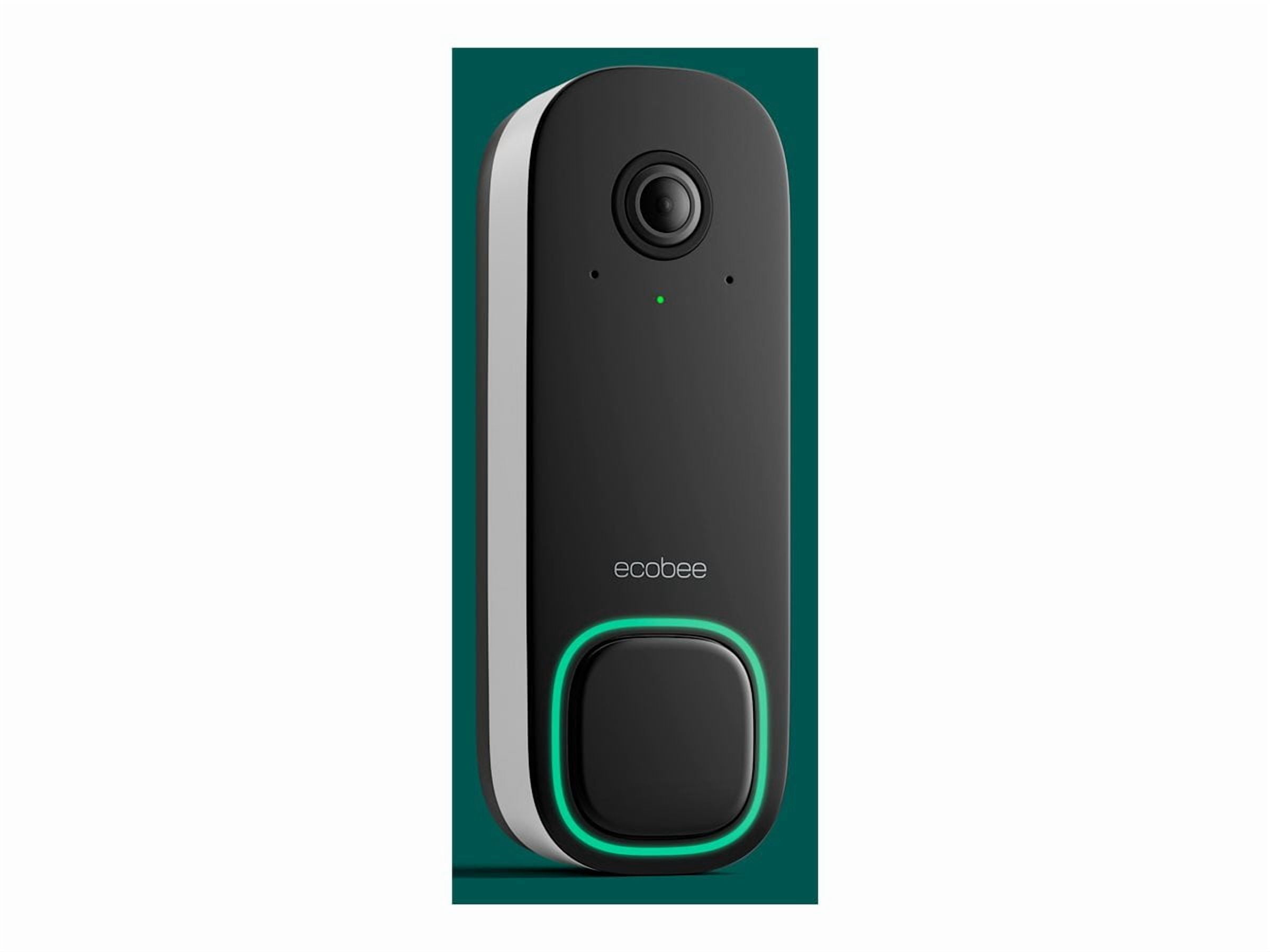 ecobee Night Vision 1080p Video Surveillance Cameras with Wired Smart Doorbell Camera, Black