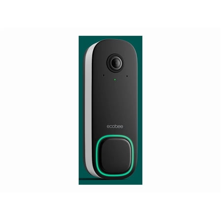 ecobee - Smart Video Doorbell - Wired with Advanced Person and Package Detection - Black