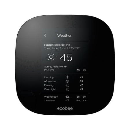 ecobee3 Smart Thermostat + Room Sensors, No Hub Required