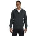 thumbnail image 1 of econscious EC5680 Men's Organic/Recycled Heathered Full-Zip Hooded Sweatshirt, 1 of 3