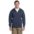 thumbnail image 1 of econscious Men's Organic/Recycled Full-Zip Hooded Sweatshirt - PACIFIC - M, 1 of 3