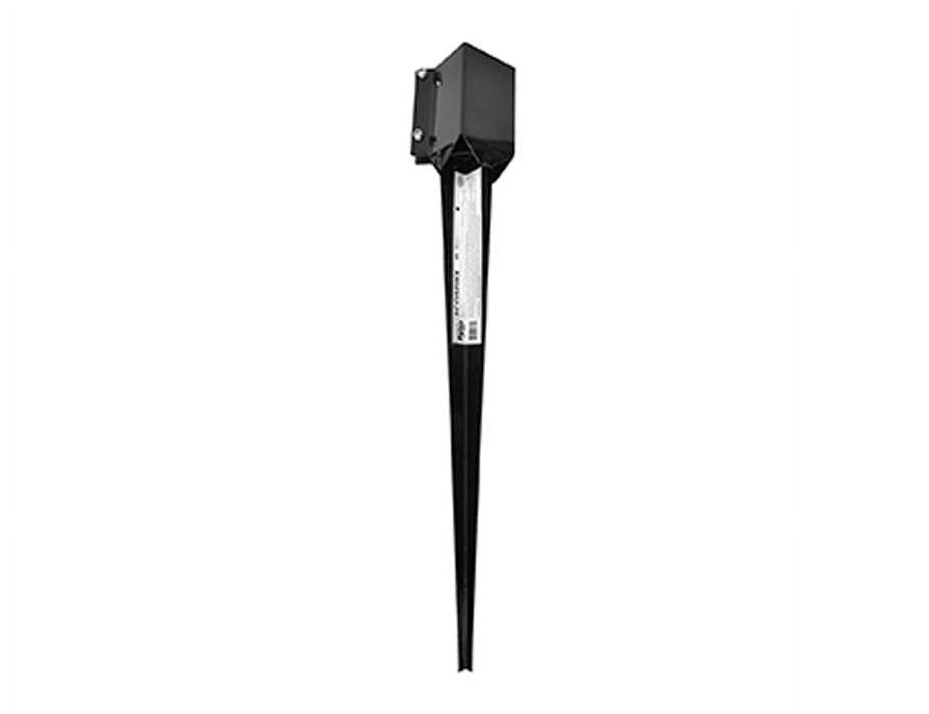 Black Steel Ground Spike for Posts and Signs