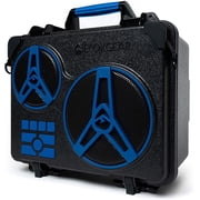 ecoxgear ecojourney rugged waterproof portable bluetooth wireless 65-watt speaker dry storage with 50+ hours playtimeblue
