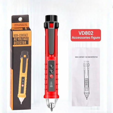 ector Tester Pen ANENG VD802 AC Voltage Meter 12-1000v Non-Contact Sensitivity Pen Voltage DetStyle NCV Continuity Tester Tools