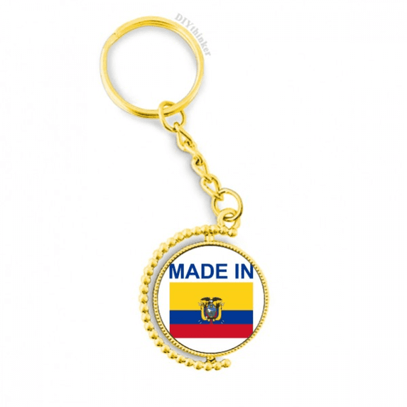 ecuador country love metal connector key chain accessory en keyholder