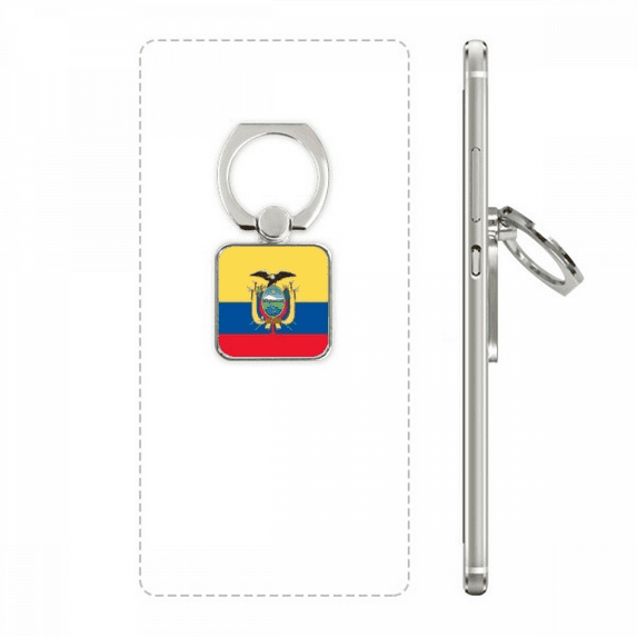 ecuador national flag south america country square cell ph stand holder bracket universal support