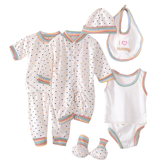 eczipvz 0-3 Months Baby Girl Clothes 8PCS Newborn Boy Outfit Set Multicolor