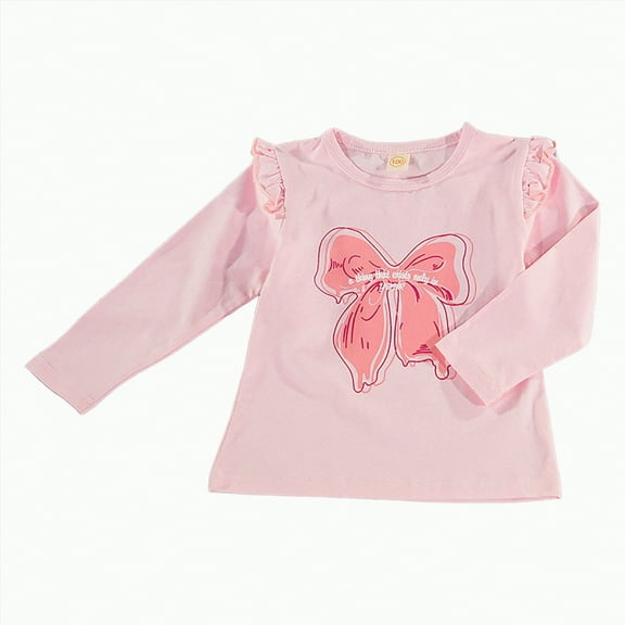 eczipvz 4t Girls Shirts Shirts for Girls Long Sleeve Casual Loose Fit Tunic Tops Solid Blouses(Pink,7-8 Years)