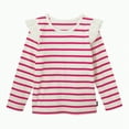 thumbnail image 1 of eczipvz 4t Girls Shirts Toddler Baby Girls Long Sleeve Ruffle T Shirt Kids Casual Plain Solid Top Blouse T-Shirt Undershirt(Light Pink,2-3 Years), 1 of 3