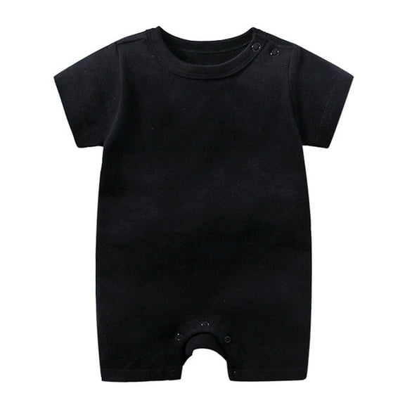 eczipvz 9-12 Month Boy Clothes Unisex Baby Jumpsuit Infant Boys Girls Cotton Spring Fall Romper One-Piece Coverall Baptism Outfit Black,9-12 Months