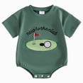 thumbnail image 1 of eczipvz Baby Boy Girl Soccer Outfit 9M Newborn Bow Soccer Bubble Romper Bodysuit Short Sleeve Onesie Cute Summer Outfits, 1 of 6