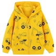 thumbnail image 1 of eczipvz Baby Boy Sweatshirt Boys Full-Zip Jacket Yellow,7-8 Years, 1 of 7