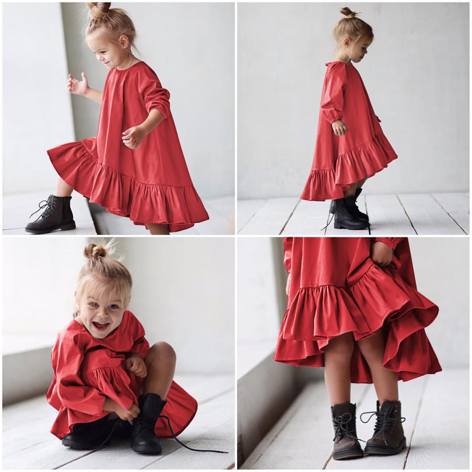 eczipvz Baby Girl Clothes Kids Little Girls Daily Dress Autumn Long ...
