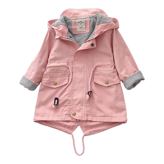 eczipvz Baby Girl Winter Coat Toddler Windproof Jackets Baby Hooded Zip Up Coat Outdoor Outdoor Windbreaker Pink,2-3 Years
