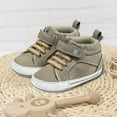 thumbnail image 1 of eczipvz Baby Shoes Girl Non-Slip Rubber Sole High-Top PU Leather Sneakers Crib Shoes Newborn Loafers Flats Toddler Boy Shoe Beige,6, 1 of 7