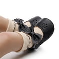 thumbnail image 1 of eczipvz Baby Shoes Girls Single Shoes Bowknot First Walkers Shoes Hook Loop Toddler Soft Bottom Breathable Size 4 Girl Shoes (Black, 6 Toddler), 1 of 3