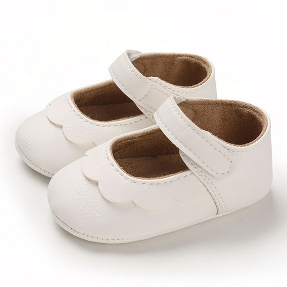 eczipvz Baby Shoes Spring and Autumn Children Baby Toddler Shoes Girls Round Toe Lightweight Comfortable Shoes for Girls Size 4 (White, 5 )