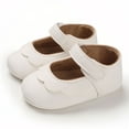 thumbnail image 1 of eczipvz Baby Shoes Spring and Autumn Children Baby Toddler Shoes Girls Round Toe Lightweight Comfortable Shoes for Girls Size 4 (White, 6 Toddler), 1 of 5
